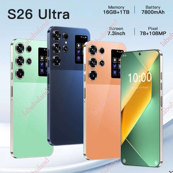 Hot-Selling S26 Ultra Android Smartphone 16+1T Factory Direct Export Phone Dropshipping