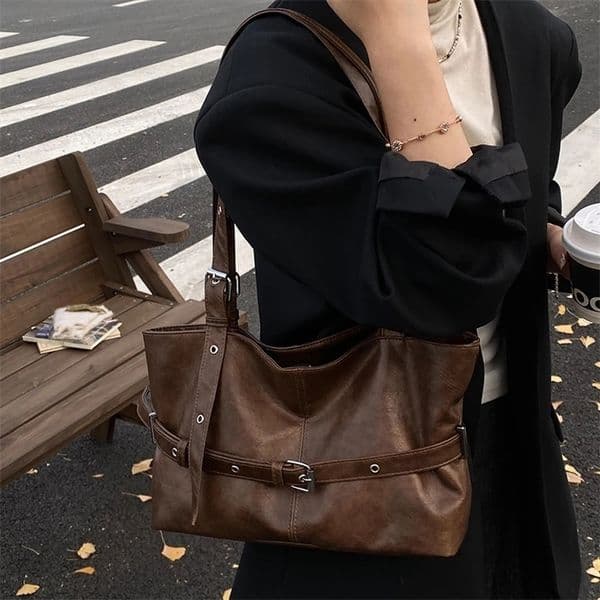 Leisure Large Capacity Womens Bag Lightweight Multifunctional Shoulder Bag Loose Commuting Tote Bag 251106BJ