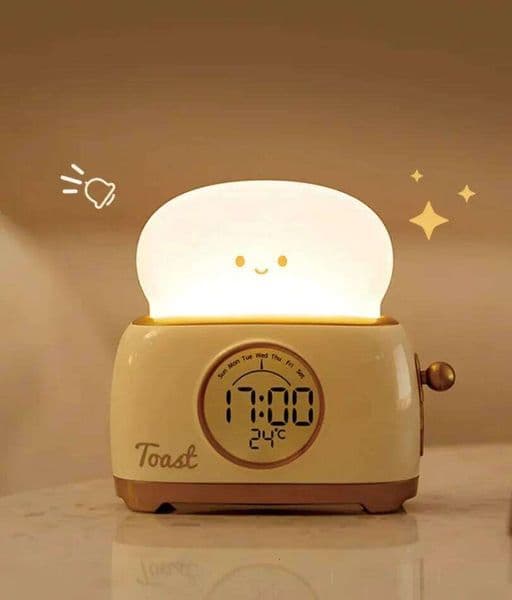 Kid Alarm LED Night Light Digital Clock Children's Sleep Trainier For Home Bedroom Bedside Cute Temperature Display Reloj 26L0418