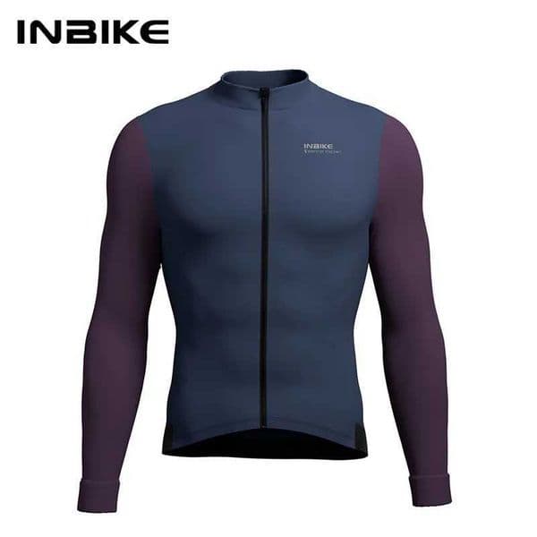 INBIKE Winter Cycling Jackets for Men Thermal Fleece Bike Jersey for Cold Weather Riding Windproof Bicycle MTB Cycling Clothing S260416
