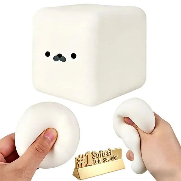 Kawaii Milk Cube Seal Squishy Toy Slow Rising Soft Squeeze Scented Stress Relief Fidget Toys for Birthday Gift Sensory