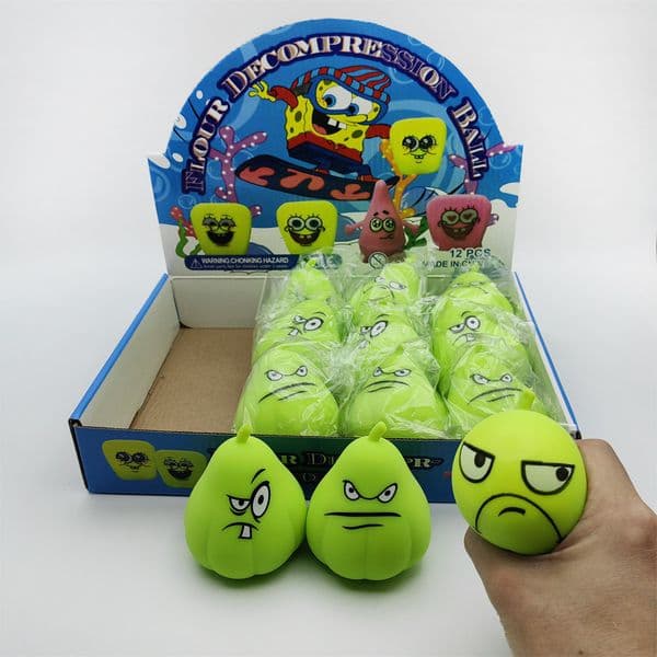 2026 NEW Children or Adults Creative Japanese Melon Stress Relieving Wogua Pinching Music Releasing Ball Toy