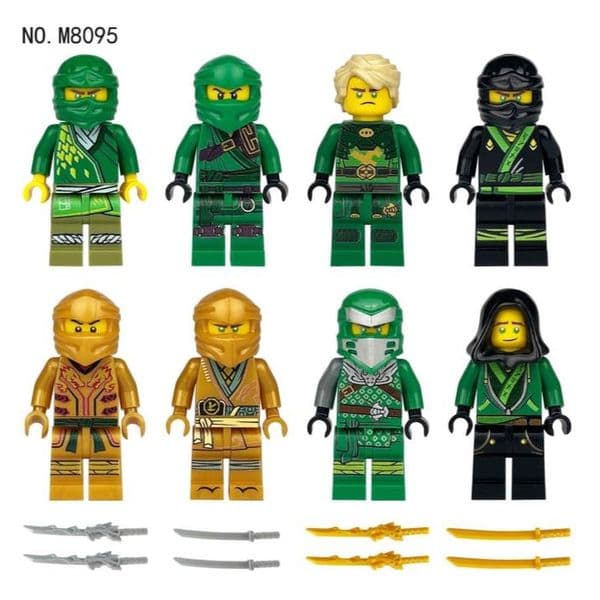Types Of Ninja Building Block Minifigure NW8kg