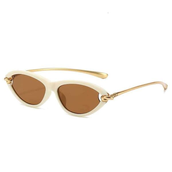Cat Eye Oval For Women Men Designer Sunglasses Knot Metal Eyewear 1390S Outdoor Goggles UV400 Protection Glasses With Box