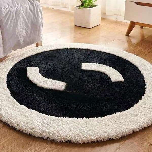 Designer Rug Non-slip Hine Washable Edge Advanced Carpet Floor Mat Living Bedroom Coffee Table Sofa Bedside Room Dirt Resistant Blanket