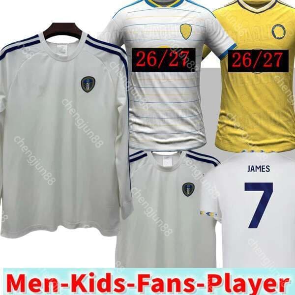 26 27 fans players AMPADU Llorente, 2026 Leeds United football STRUIJK RODON ROTHWELL BAMFORD PIROE AARONSON MATEO Josep, children's jerseys