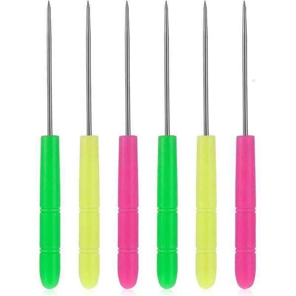 LMETJMA 6Pcs Sugar Stir Scribe Tool Cookie Decorating Supplies Scriber Needle DIY Biscuit Icing Pin JT162