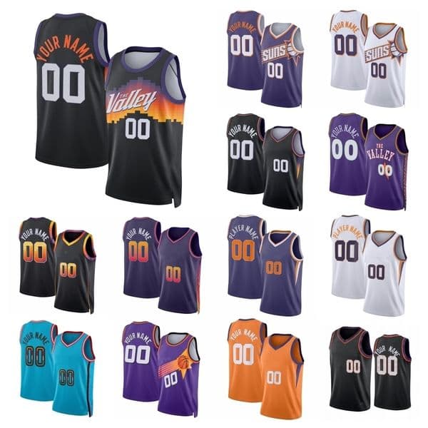 Suns Jersey Basketball Devin Booker Dillon Brooks Jalen Green Grayson Allen Collin Gillespie Mark Williams Royce O'Neale Jordan Goodwin Oso Ighodaro Ryan Dunn City
