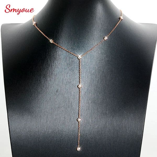Smyoue M Bubble Classic Necklace Pendant for Women 18k Plated Female Necklace Pure S925 Silver Jewelry Wholesale260416