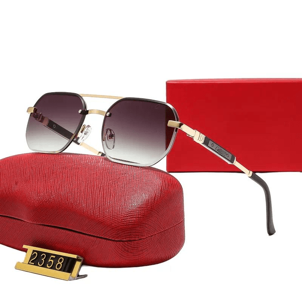 Designer sunglasses for women luxury sunglasses car logo glases womans Metal Mirror Legs pink Lens metal full frame sunnies promotional sunglasses men with box