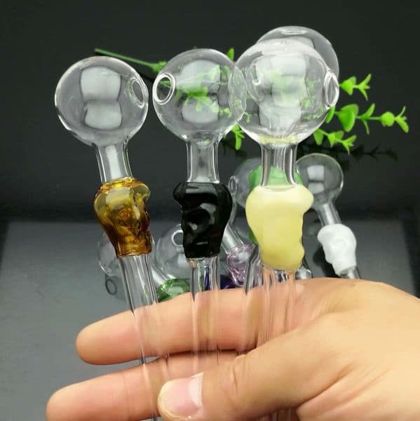 Glass Pipes Smoking Hand-blown Beautifully Handcrafted Smoking Pipe Spot colored skull glass direct fired pot