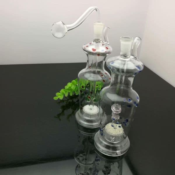 Glass Pipes Smoking Hand-blown Beautifully Handcrafted Smoking Pipe Hot selling color dot vase style glass water bottle in Europe and America
