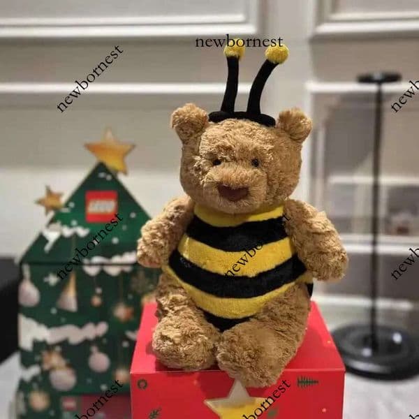 25cm Bartholomew Bat Bee Bear Plush Doll Home Decoration Pet Interactive Toy Halloween Gift T250617
