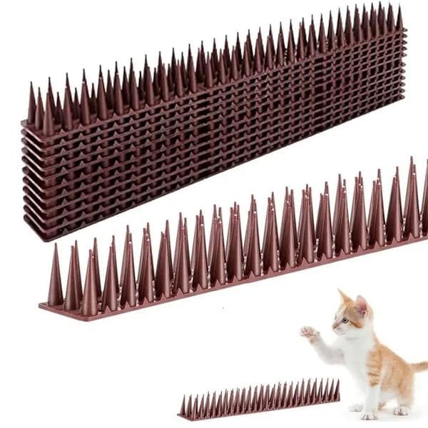 Gardening Bird Repellent Mat Fence Wall Spikes Bird Spikes Burglar Anti Cat Climb Anti-Bird Deterrent Spikes Straps Yard Supply 250614BJ