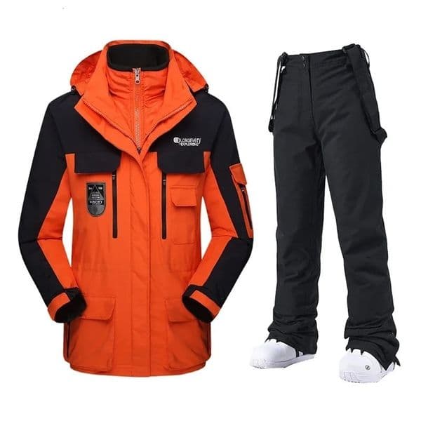 Ski Suit Husband Winter Keep Warm Skiing Snowboard Wear Windproof Waterproof Ski Jacket Men Outdoor Snow Coat Pants 251112BJ