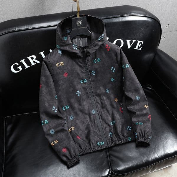 2026 Spring/Summer Trendy Men's Luxury Coat - Fashion Print Hooded Lightweight Blazer - Versatile Casual Trendy Jacket