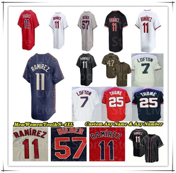 Jose Ramirez Guardian Jersey Baseball Steven Kwan Tanner Bibee 24 Chase DeLauter Rhys Hoskins Angel Martinez Brayan Rocchio Bo Naylor Kyle Manzardo Juan Brito Women