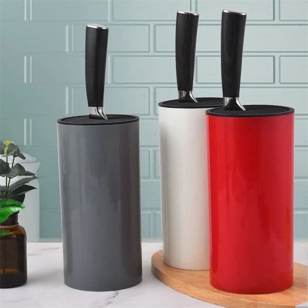 Fashion Knife Block Creative Plastic Knife Holder Kitchen Standing Storage Safely Stores Knives Universal Knife Holder 260324BJ