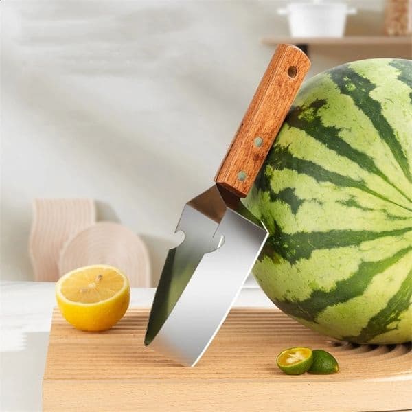 2 in1 Watermelon Slicers Labor-Saving Fruit Cutter with Bottle Opener Stainless Steel Fruit Slicers Novel Kitchen Accessories 260414BJ
