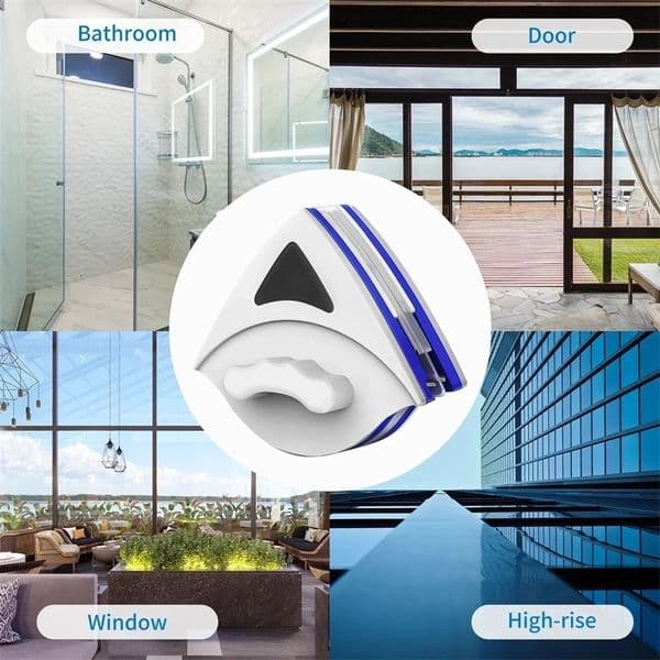 Magnetic Glass Cleaning Brush Double-sided Cleaning Brush Household High-rise Glass Cleaning Double-sided Glass Cleaning Tool 250520BJ