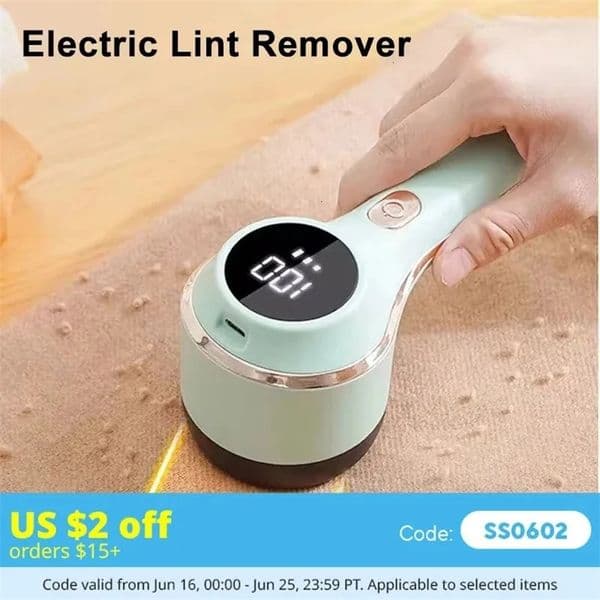 Lint Remover For Clothing Hair Ball Trimmer Fuzz Pellets Clothes Sweater Fabric Shaver with LED Digital Electric Fluff Lint 251229BJ