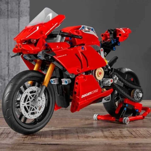 2026 New New Technical Building Block Ducated MOC 42107 Motorcycle Model Mechanical Brick Assembly Difficulty Toy Childrens Gift W250102 Toys Toys 002