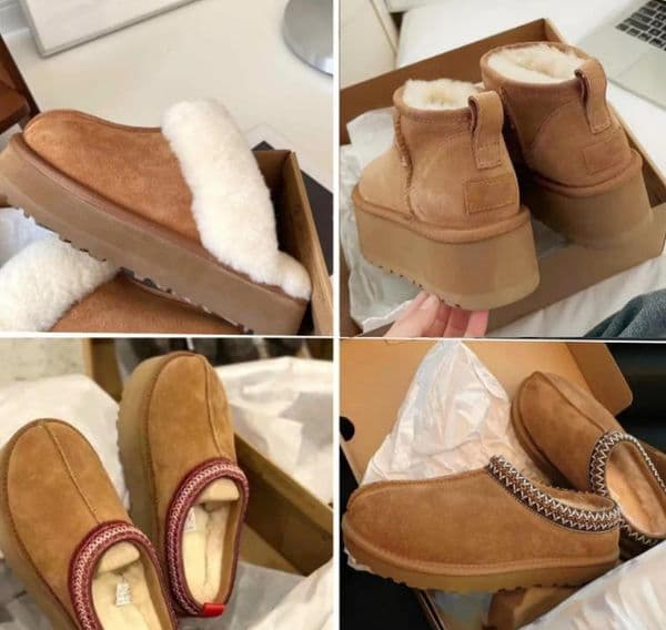 boots tasman slippers dhgate tazz mini slides chesut shoes platform australie fluffy fur leather classic women outside boot