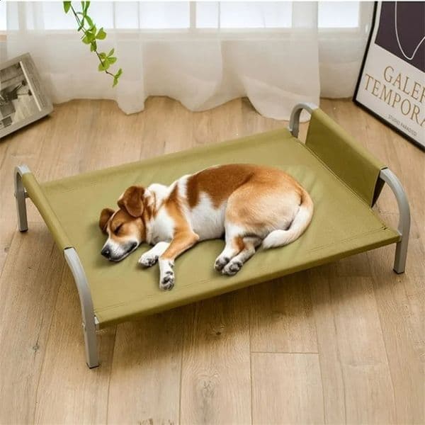 Cooling Elevated Dog Beds Moisture-proof Summer Pet Bed Detachable Washable Dogs Mattress Easy Assembly Heavy Duty Padded Cot 260320BJ