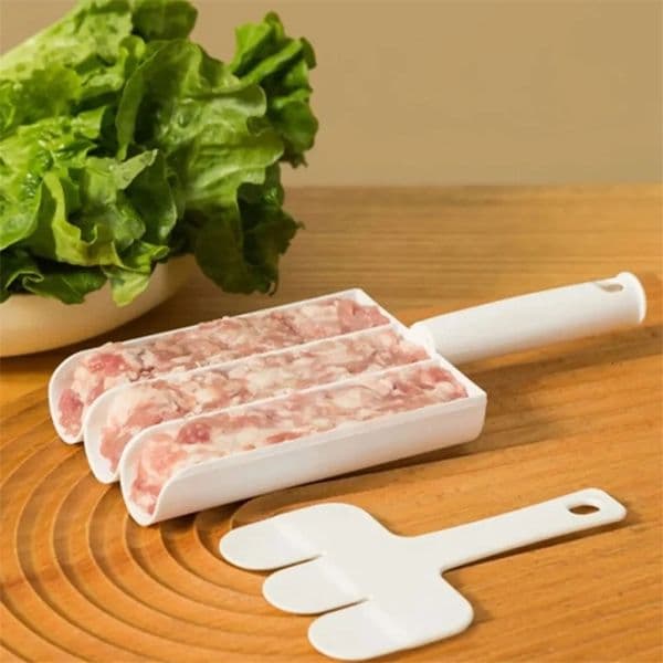 Plastic Meatball Maker Set Creative Fried Fish Beaf Meat Making Balls Mold Spoon Meat Tools Kitchen Gadgets Cooking Accessories 251204BJ