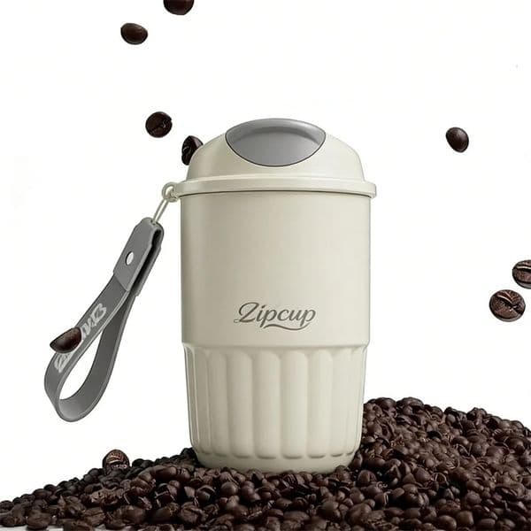 410ml Ceramic Liner Thermos Coffee Cup Double Wall Stainless Steel Vacuum Insulated Thermos For Coffee Thermal Gift 260130BJ