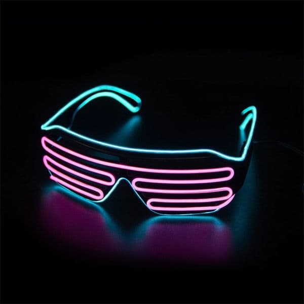 Glowing Glasses LED Gafas Luminous Bril Neon Christmas Glow Sunglasses Flashing Light Glass for Party Supplies Prop Costumes 251229BJ