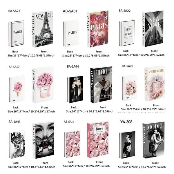 Fashion Books for Book Storage Box Coffee Table Villa el Shop Home Decorative Shooting Prop 260402BJ