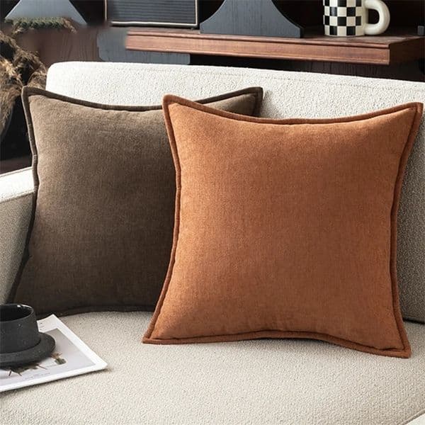 Pillow Case Retro Soft Chenille Throw Pillow Covers with Elegant for Sofa Bed Living Room Home Decor 260127BJ