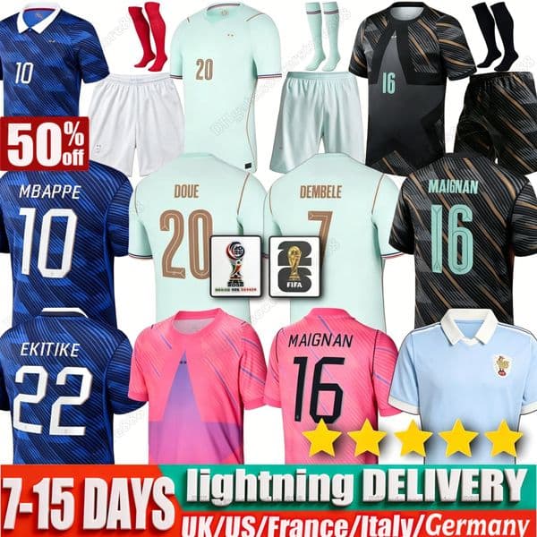 france jersey world cup 2026 French Soccer Jerseys MBAPPE GIROUD DEMBELE EKITIKE Olise GRIEZMANN Kids Women Football tops Shirt maillot de foot ZIDAN VINTAGE