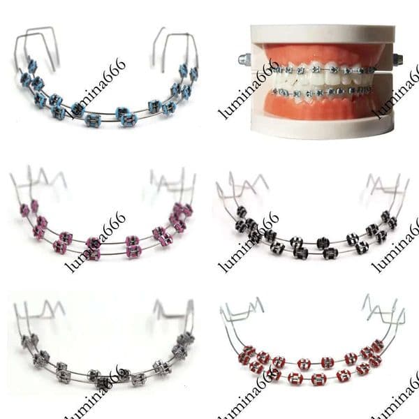 Fashion Fake Braces Tooth Jewelry Kit Removable Non-Permanent Dental Decoration for Hip Hop Halloween Party 251105
