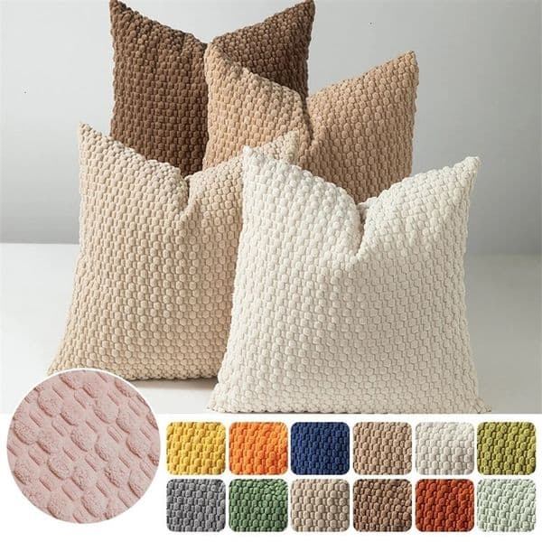 Pillow Case 1/2 Soft Fall Decorative Throw Pillow Covers Soft Corduroy Boho Striped Pillow Covers Pillowcases Farmhouse Home Couch Bed Sofa 251229BJ