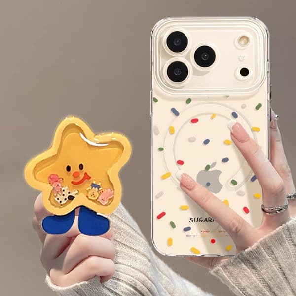 Phone Case Colorful Polka Dot Apple Max Phone Case iPhone Magnetic 17 Pro with Stand Air Cover 16