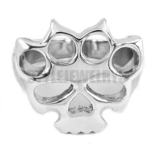 Fashion Knuckles Boxing Glove Ring Stainless Steel Punk Skull Biker Jewelry Men Women Gift SWR0417A 251222BJ