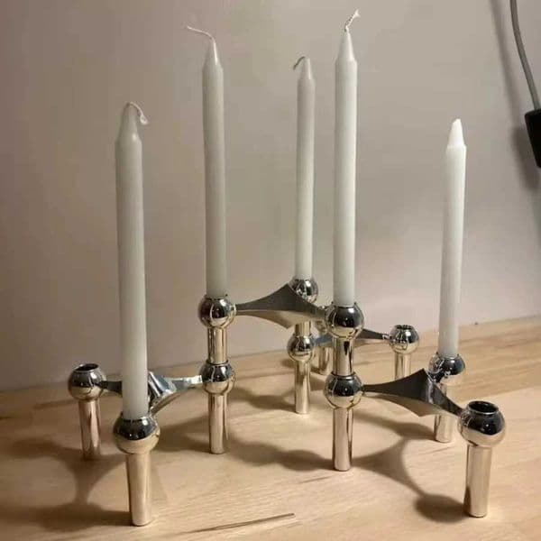 Modular Metal Candle Holder Interconnectable Geometric Candelabra for Stick Skinny Home Dining Table Decor Wedding Centerpiece T260420