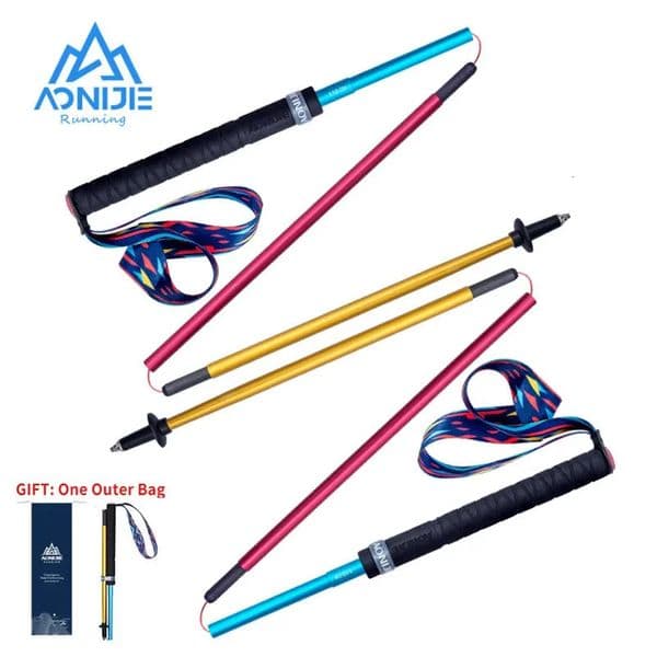 AONIJIE E4201 E4204 Lightweight Folding Collapsible Quick Lock Trekking Pole Hiking Trail Running Walking Stick Carbon Fiber 260418 Z260508