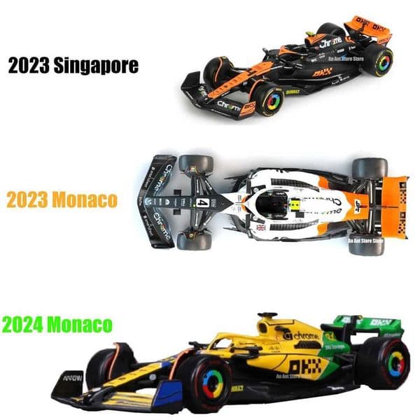 2026 New New York 1 43 F1 Mclaren Mcl38 Mcl60 Monaco GP #4 Norris #81 Piastri Formula Car Model Gifts Singapore Z250402 Toys Toys 002