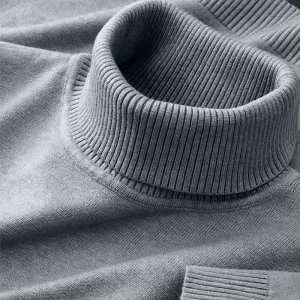 2025 New Mens Knitted Sweaters Solid Color Turtleneck Breathable Pullovers Warm Outdoor Basic Streetwear autumn Business Tops