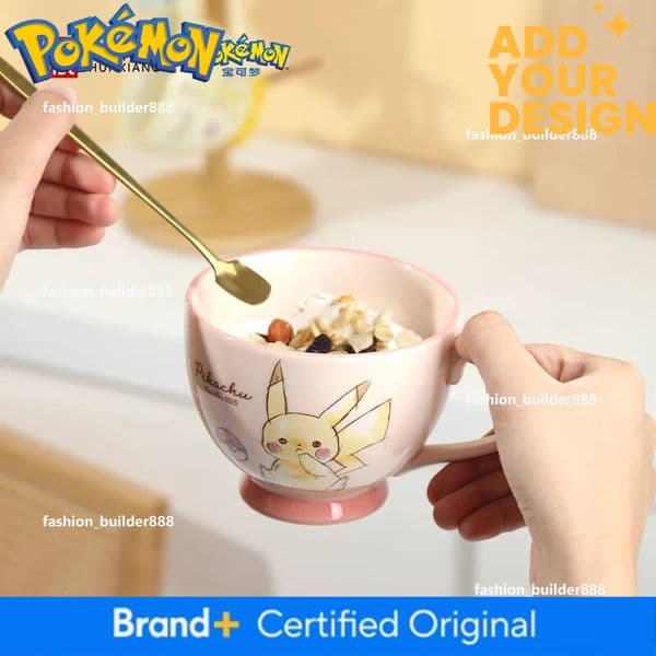 Pokemon Pikachu Ceramic Mug Home Breakfast Oat Milk Cartoon Coffee Anime Theme Water Cup Drinkware