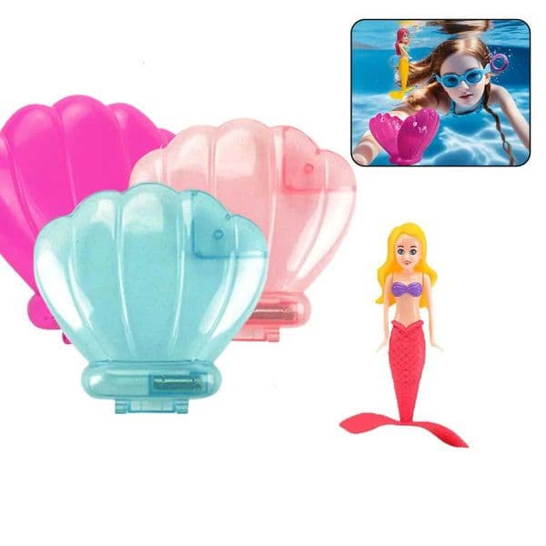 Mermaid Bath Toys with/no Shell Floats Children Play Water Toys in Summer Swimming Pool Adult Float Game Gift C260420