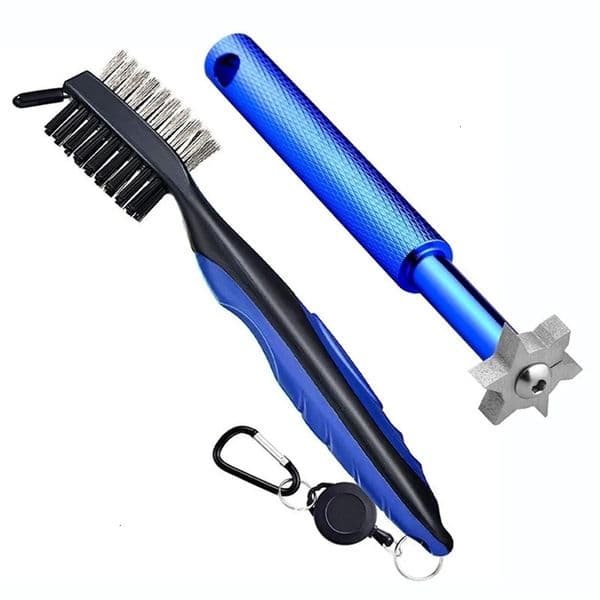 Golf Accessories Set Golf Club Groove Sharpener With Retractable Cord Golf Club Metal Carbon Brush/Groove Cleaner for Golf Clubs 251202BJ