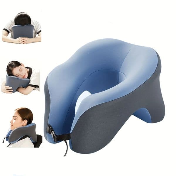 1pc Multi-functional U-shaped Pillow Nap Pillow Head And Neck Protector Travel Airplane U-shaped Pillow 251201BJ