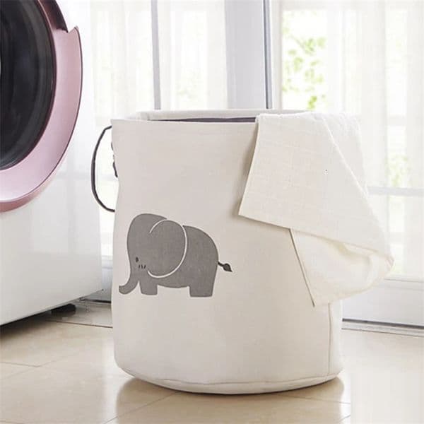 Washing Dirty Clothes Laundry Basket Thicken Canvas Baby Toy Hamper Bin Storage Bag Box Fabric Waterproof Laundry Folding Bag 251216BJ