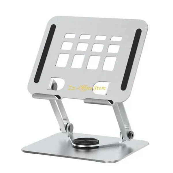 85DC Foldable Laptop Notebook Support Desk Stand with 360 Degree Swivels Base for Students and Professional S26420