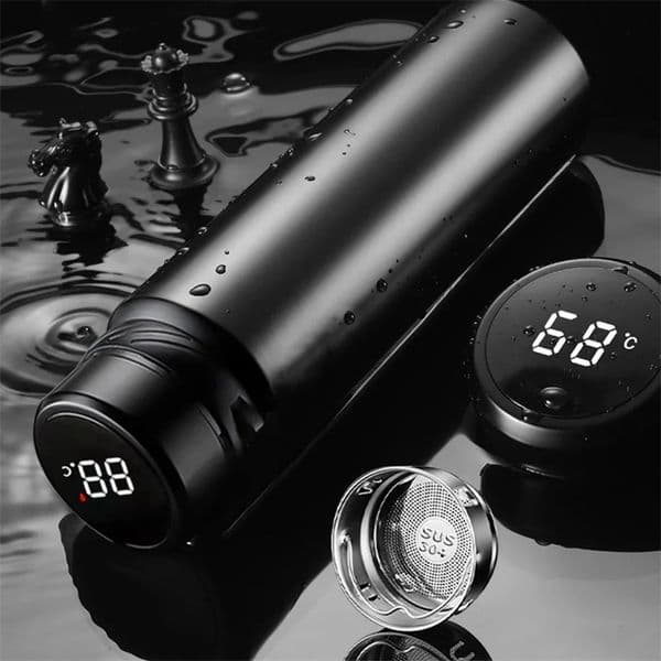 600/1000ML Stainless Steel Thermal Water Bottle with LED Temperature Display Keep Cold Water Cup Tea Coffee Vacuum Flasks 251216BJ