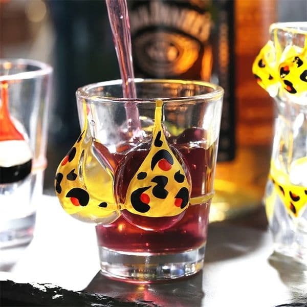 Leopard Print bikini S Glass Sexy Body Liquor Vodka Glass Cup For Bar Party 50ml 250627BJ